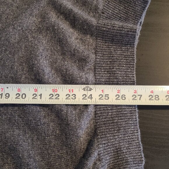 Jos A Bank Reserve Lambswool Blend Sweater Mens XL Shawl Collar Gray - Picture 5 of 8